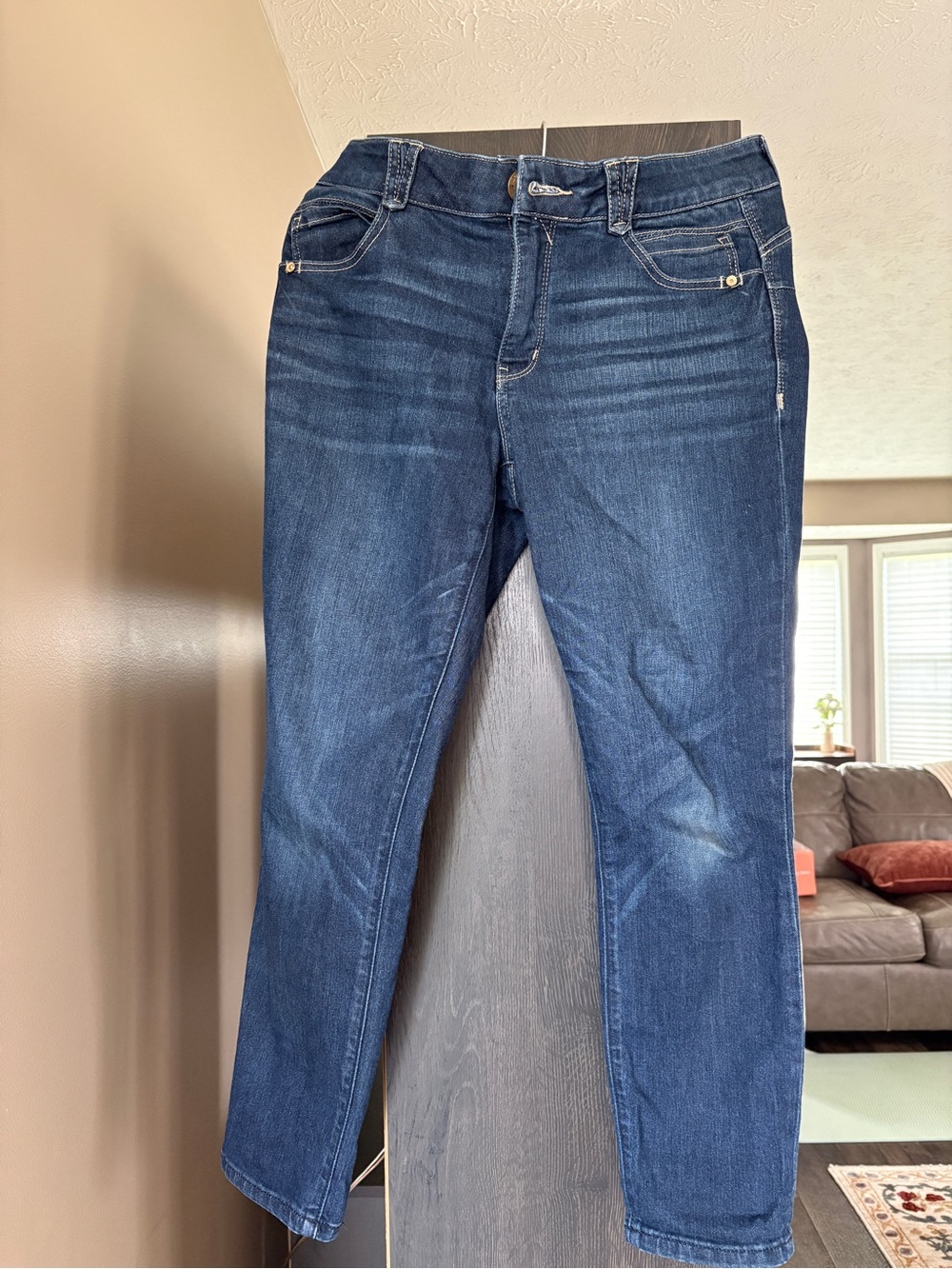 Democracy Women's Dark Blue Straight Leg Jeans